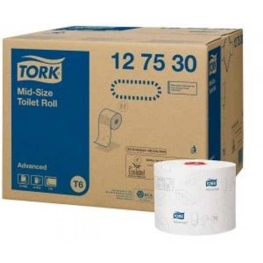 TORK Advanced Toilet paper compact roll, 2-lgs