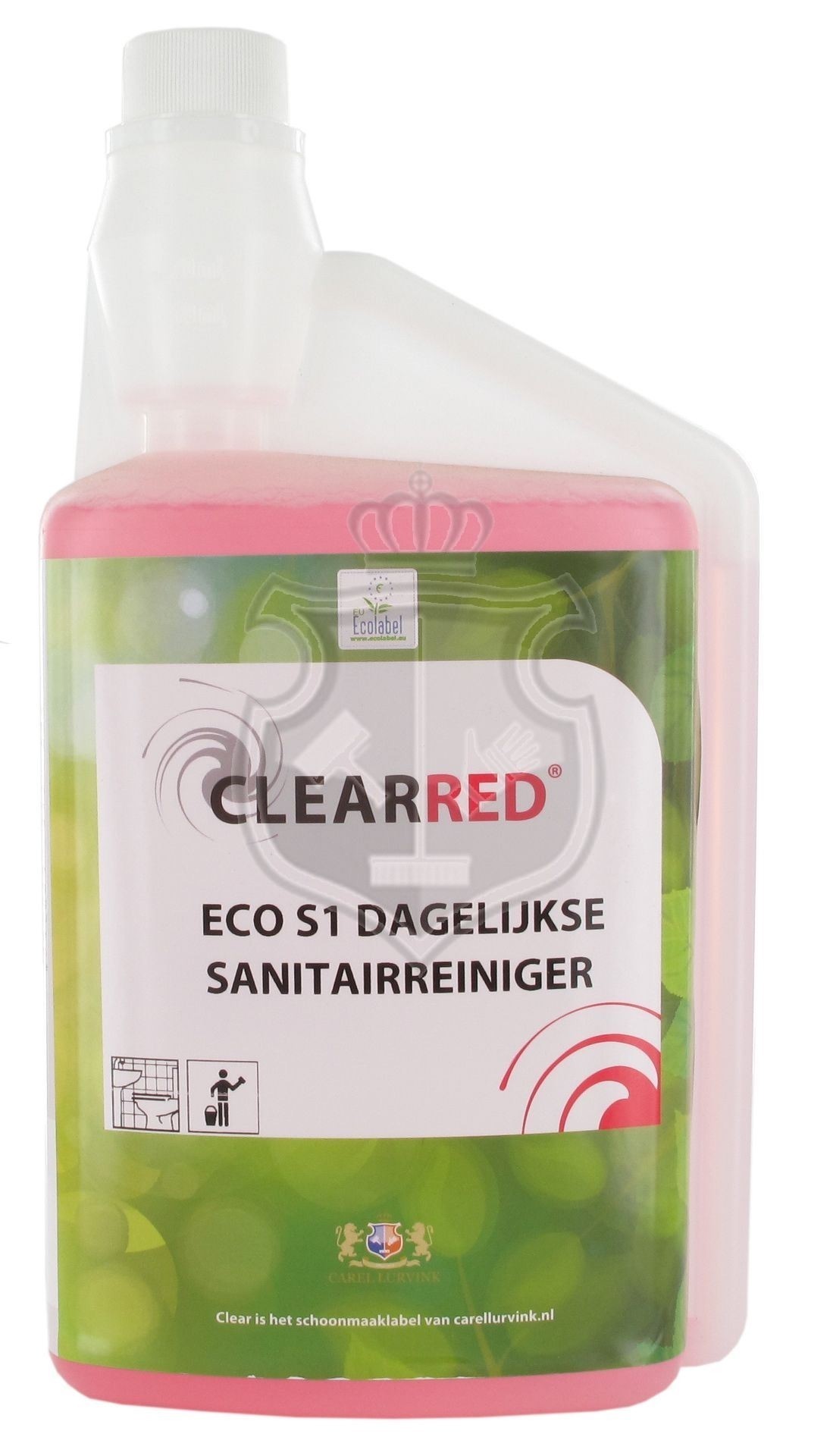 ClearRed ECO S1 Dagelijkse Sanitairreiniger doseerfles 1ltr